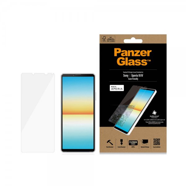 PanzerGlass Sony Xperia 10 IV Skærmbeskyttelse Standard Fit Case Friendly