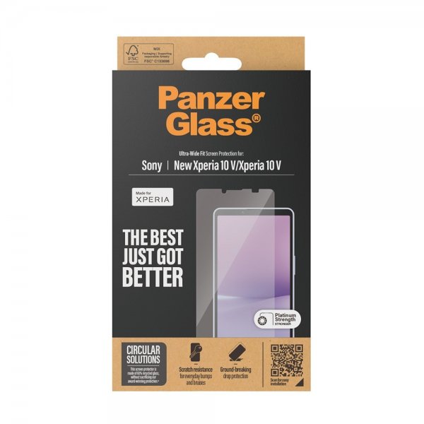PanzerGlass Sony Xperia 10 VI Skærmbeskyttelse Ultra-Wide Fit
