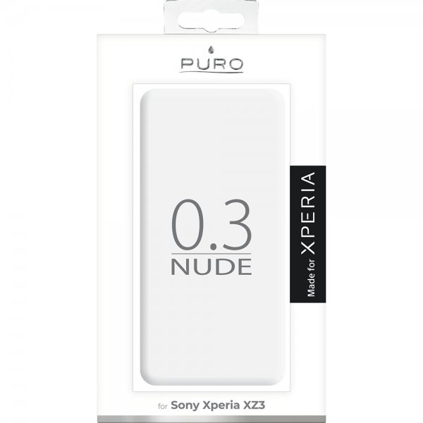 Puro Sony Xperia XZ3 Cover Nude Transparent