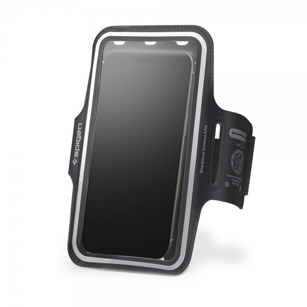 Spigen Sportsarmbånd Dynamic Shield A703 Mobilholder Sort