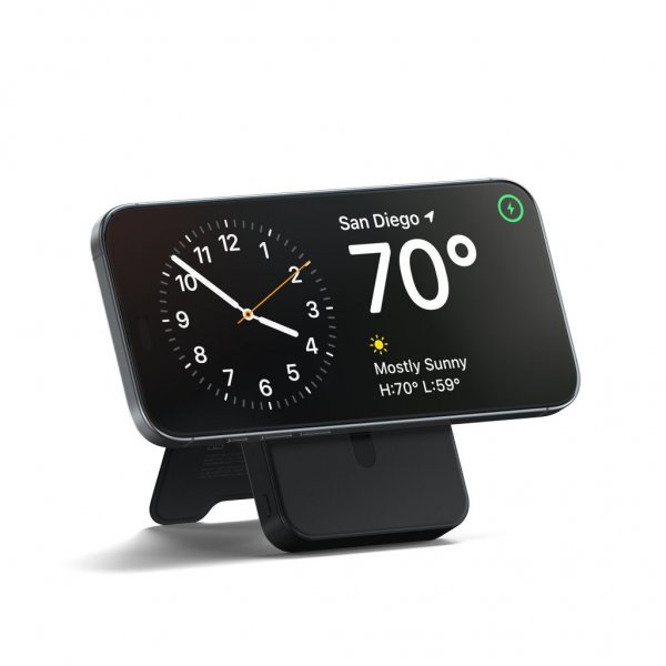 Satechi OntheGo Qi2 10K MagSafe-powerbank med stativ Sort