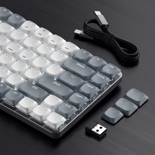 Satechi SM1 Slim Mekanisk Bluetooth Tastatur Lysegrå