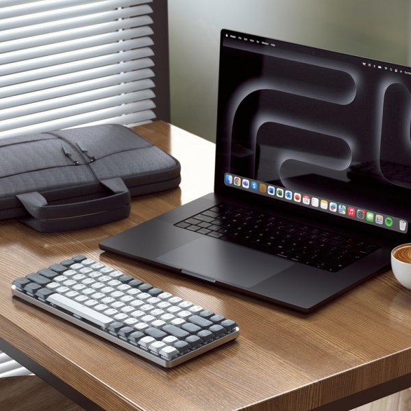 Satechi SM1 Slim Mekanisk Bluetooth Tastatur Lysegrå