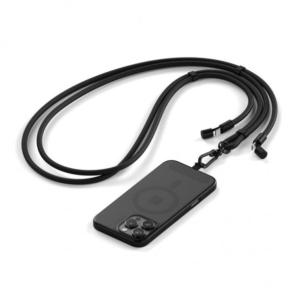 Satechi OntheGo Lanyardkabel USB-C 1.5m Sort