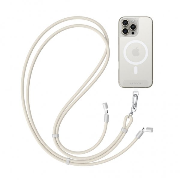 Satechi OntheGo Lanyardkabel USB-C 1.5m Sand