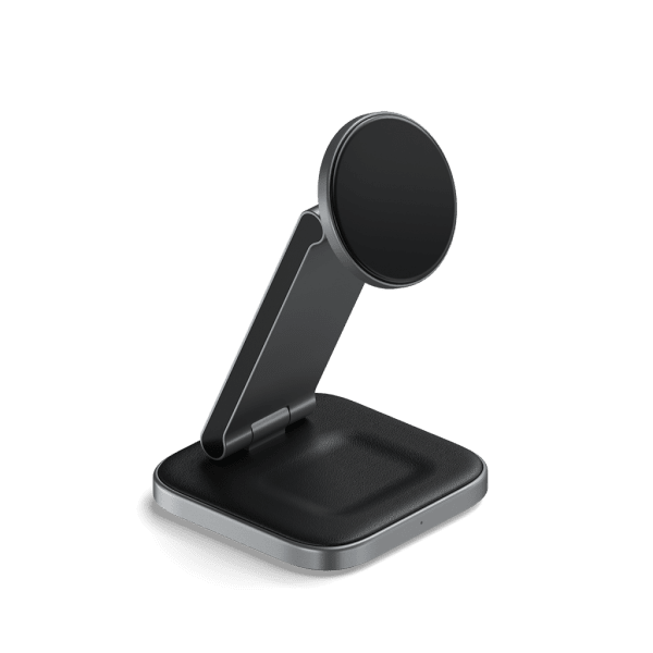 Satechi Trådløs Oplader 2-i-1 Foldbar Qi2 Wireless Charging Stand MagSafe