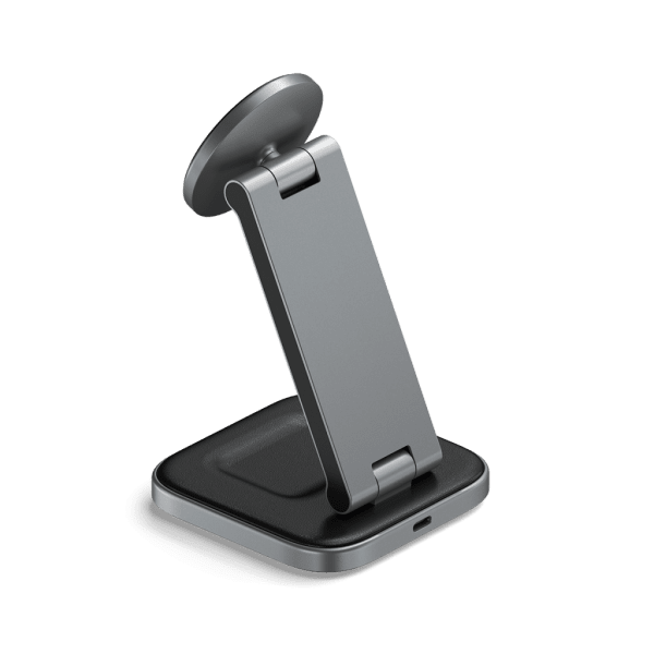 Satechi Trådløs Oplader 2-i-1 Foldbar Qi2 Wireless Charging Stand MagSafe