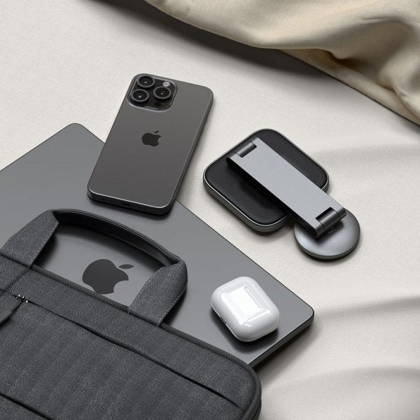 Satechi Trådløs Oplader 2-i-1 Foldbar Qi2 Wireless Charging Stand MagSafe