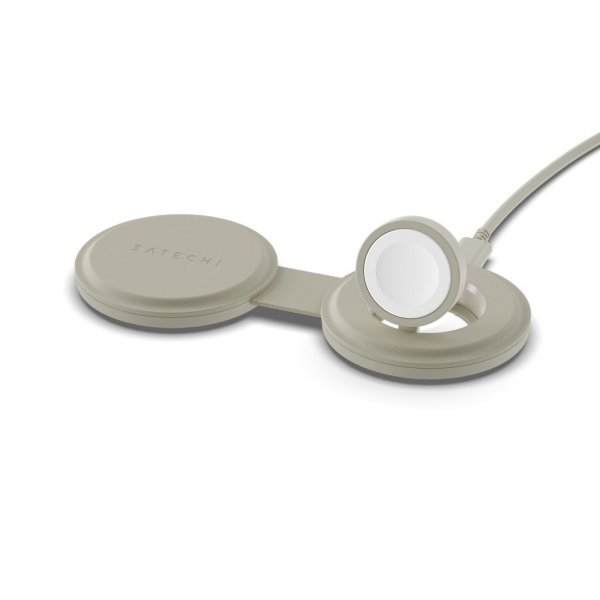 Satechi OntheGo 2-i-1 trådløs oplader Sand