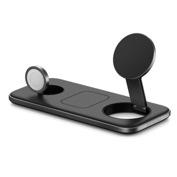 Satechi Trådløs Oplader Qi2 Trio Wireless Charging Pad MagSafe