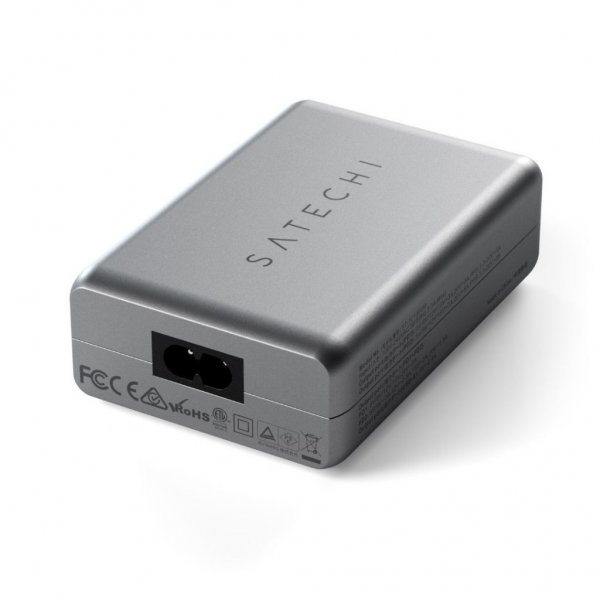 Satechi 100W GaN PD rejseoplader med dobbelte USB-C og USB-A porte