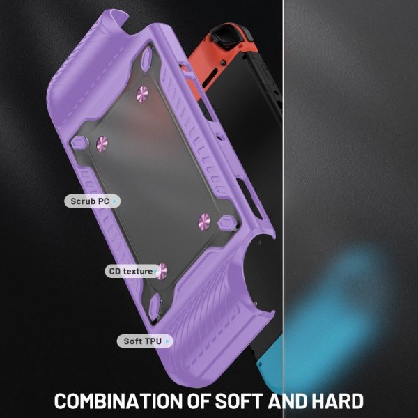 Stødsikkert cover til Nintendo Switch OLED Lilla