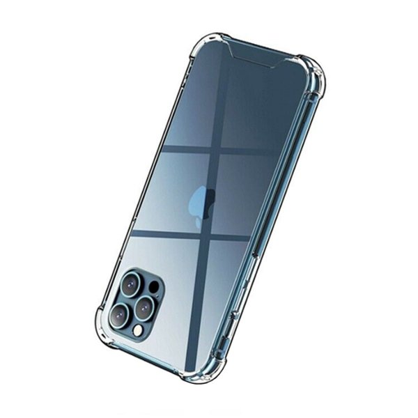 iPhone 12 Pro Max Cover Stødsikkert Gennemsigtigt