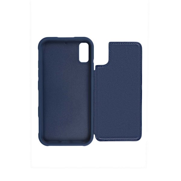 iPhone X/iPhone Xs Cover Foldbar Kortholder Blå