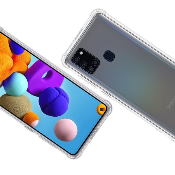 Samsung Galaxy A21s Cover Stødsikkert Transparent