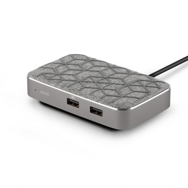 Moshi Symbus Q USB-C-hub med Qi-opladning