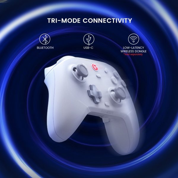 GameSir T4 Cyclone Trådløs Spilcontroller Multiplatform Hvid