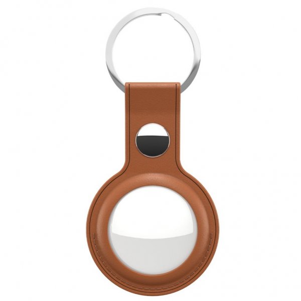 KeyBudz AirTag Holder Læder Brun