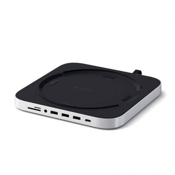 Satechi Type-C Aluminium Stand & Hub til Mac Mini Sølv