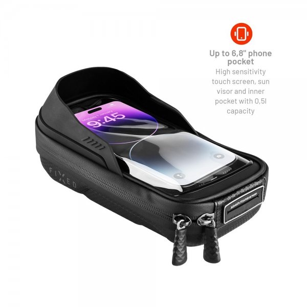 Fastmonteret telefonholder til cykel Bikee Bag 2 Sort