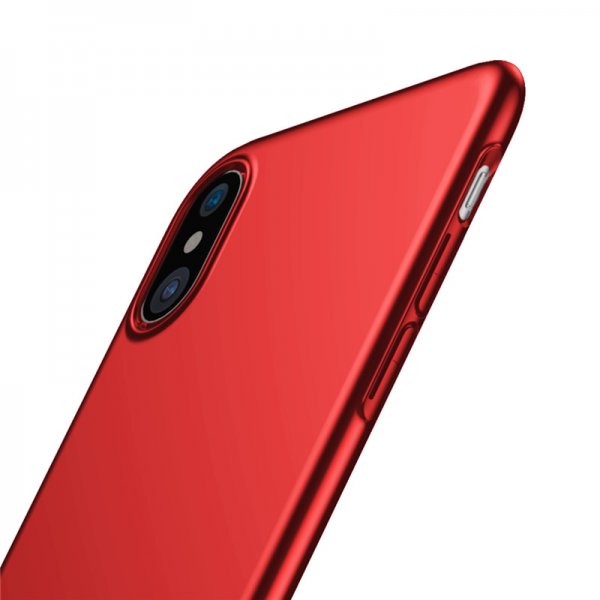 Baseus iPhone X/Xs Cover Tyndt Etui Rød
