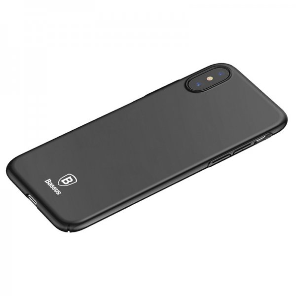 Baseus iPhone X/Xs Skal Tyndt Cover Sort