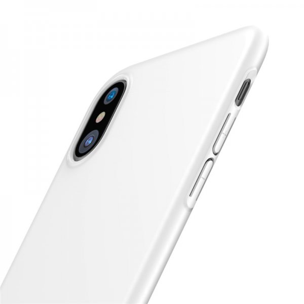 Baseus iPhone X/Xs Skal Tyndt Cover Hvid