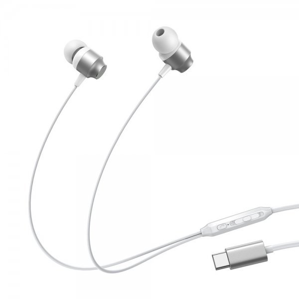 Joyroom Kablet Hovedtelefoner EC06 USB-C Sølv