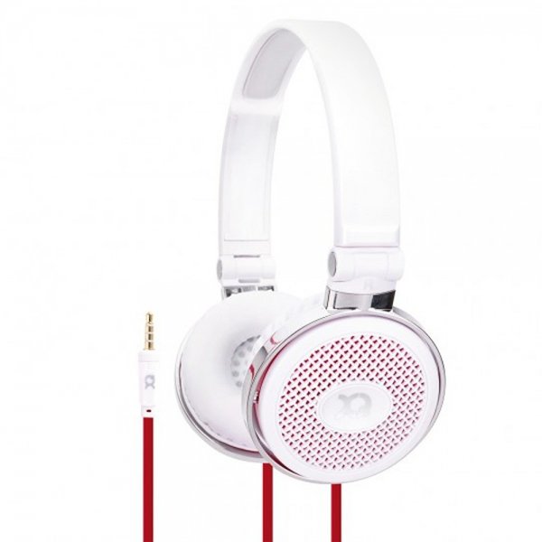 Xqisit H100 Over-Ear Hovedtelefoner med ledning, 3,5 mm, hvid