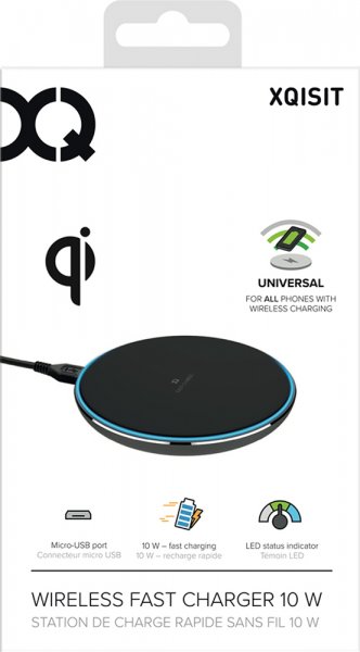 Xqisit Trådløs Oplader 10W Sort