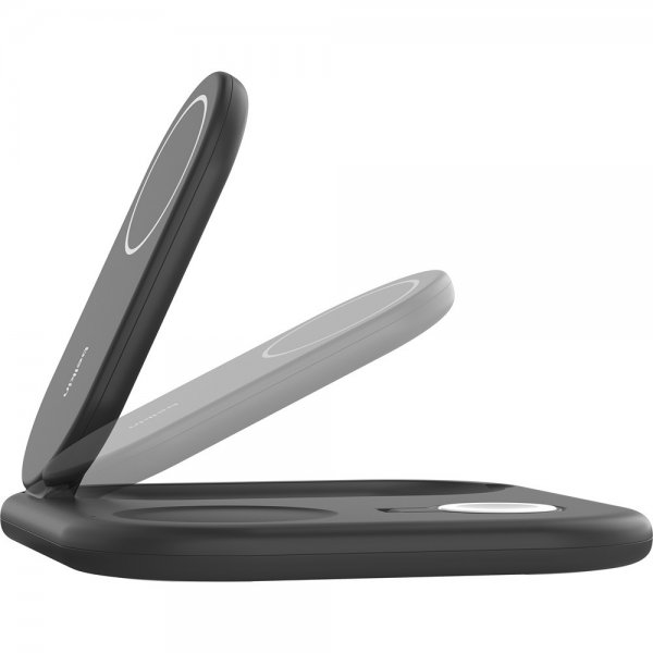 Belkin Trådløs Oplader BoostCharge 3-i-1 Foldbar MagSafe Qi2 15W Sort