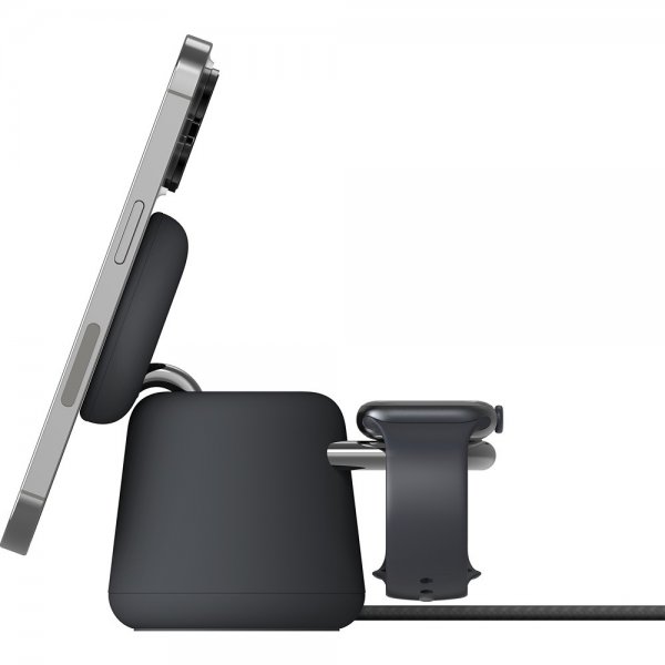 Belkin Trådløs Oplader BoostCharge Pro 2-i-1 MagSafe 15W Charcoal