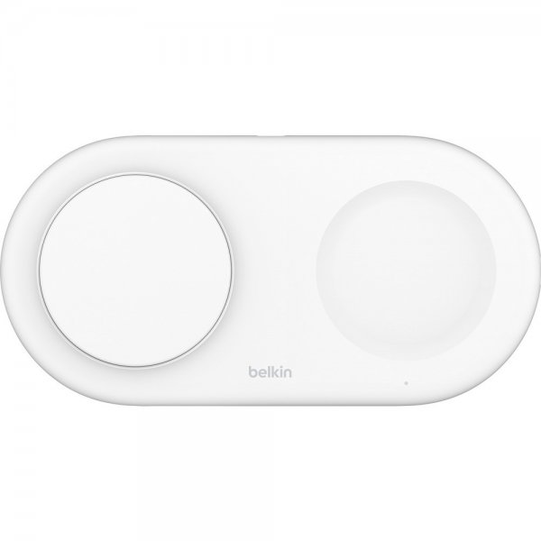 Belkin Trådløs Oplader BoostCharge Pro 2-i-1 MagSafe Qi2 15W Hvid