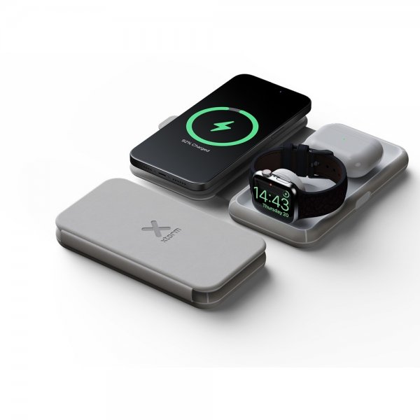 Xtorm Trådløs Oplader Foldable Wireless Travel Charger 3in1 MagSafe