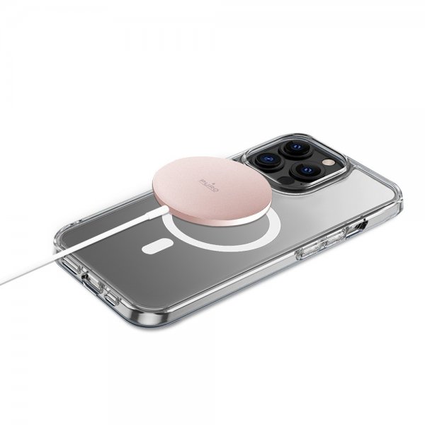 Puro Trådløs Oplader Magnetisk USB-C Opladerkabel MagSafe Rosa