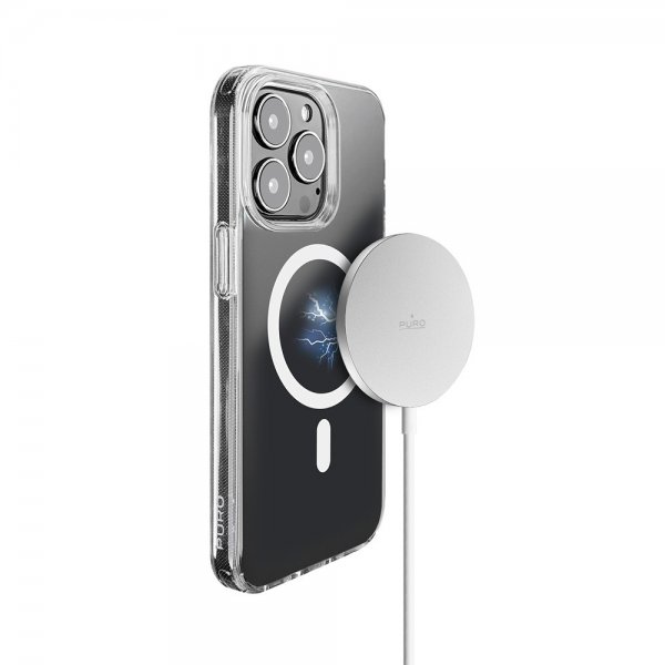 Puro Trådløs Oplader Magnetic USB-C Opladerkabel MagSafe Hvid