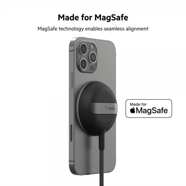 Belkin Trådløs Oplader Portable Wireless Charger Pad MagSafe 15W