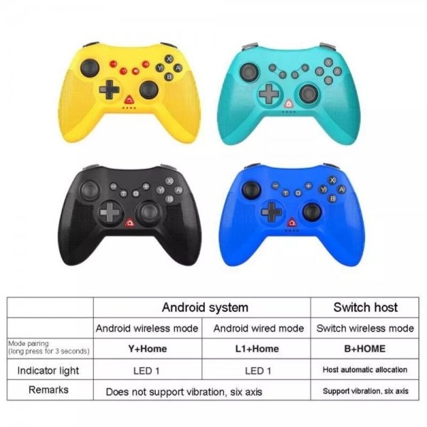 Ipega Trådløs Gamecontroller Nintendo Switch/PC/Android Gul