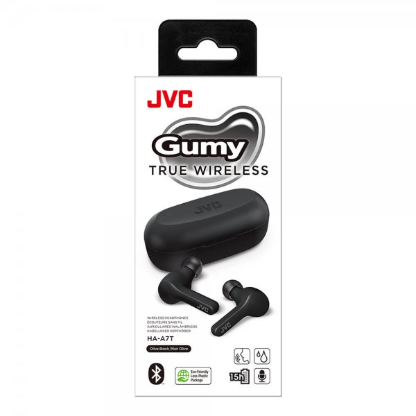 JVC Trådløse Hovedtelefoner Gumy True Wireless HA-A7T In-Ear Sort