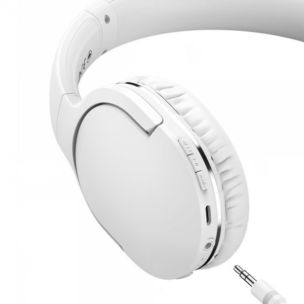 Baseus Trådløse Hovedtelefoner Over-Ear Encok Hvid