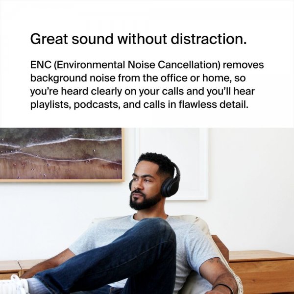 Belkin Trådløse Over-Ear Hovedtelefoner SoundForm Adapt Sort