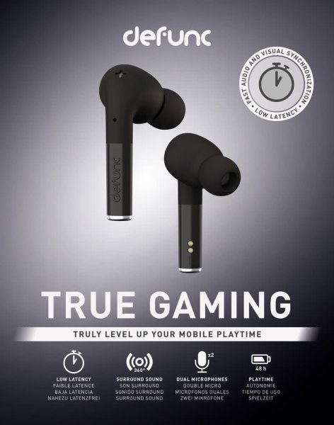 Defunc True Gaming Trådløse Hovedtelefoner Sort