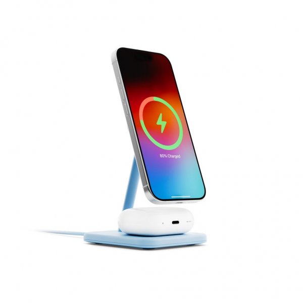 Twelve South HiRise 2 Deluxe 2-i-1 MagSafe-oplader Glacier Blue
