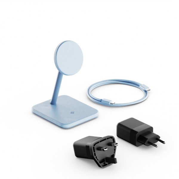 Twelve South HiRise 2 Deluxe 2-i-1 MagSafe-oplader Glacier Blue