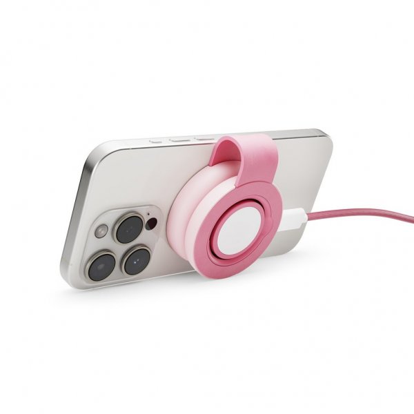 Twelve South Trådløs Oplader ButterFly SE 2-i-1 Qi2 MagSafe Rosa