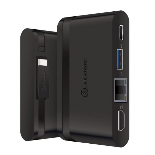 ALOGIC USB-C Travel Dock Essential 4 porte med 100W PD