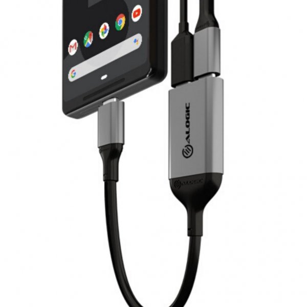 ALOGIC Ultra USB-C til USB-C hunstik og lydudgang 10 cm