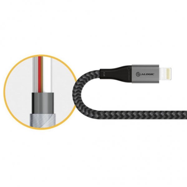 ALOGIC Ultra USB-C til Lightning-kabel 1,5 m Space Grey