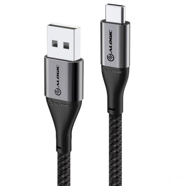 ALOGIC Ultra USB-A til USB-C kabel 3A/480Mbps 1,5 meter Space Grey