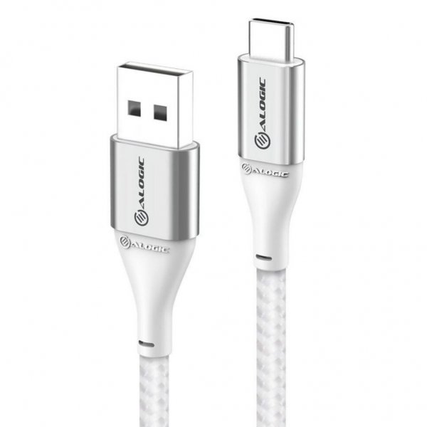 ALOGIC USB-C til USB-A kabel 3A/480Mbps 30 cm Sølv